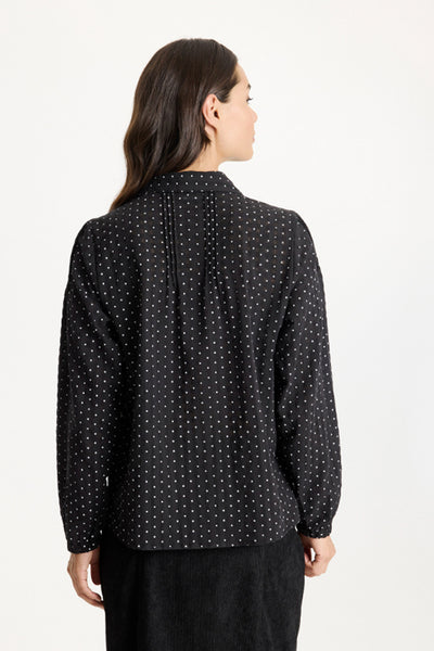 Fleur shirt SORT - 16749 Thumbnail