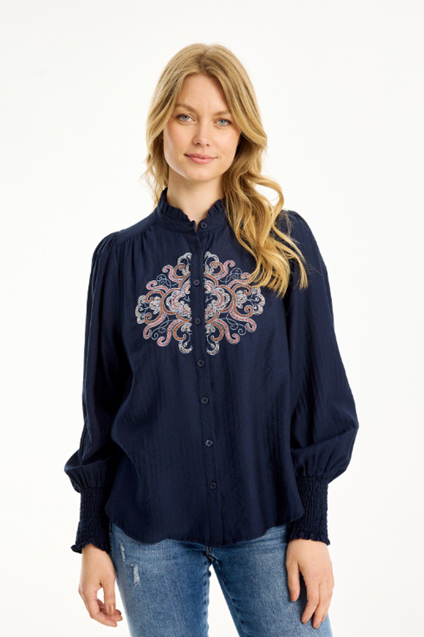Carli shirt Navy - 16751