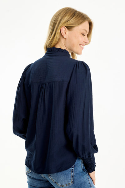 Carli shirt Navy - 16751 Thumbnail