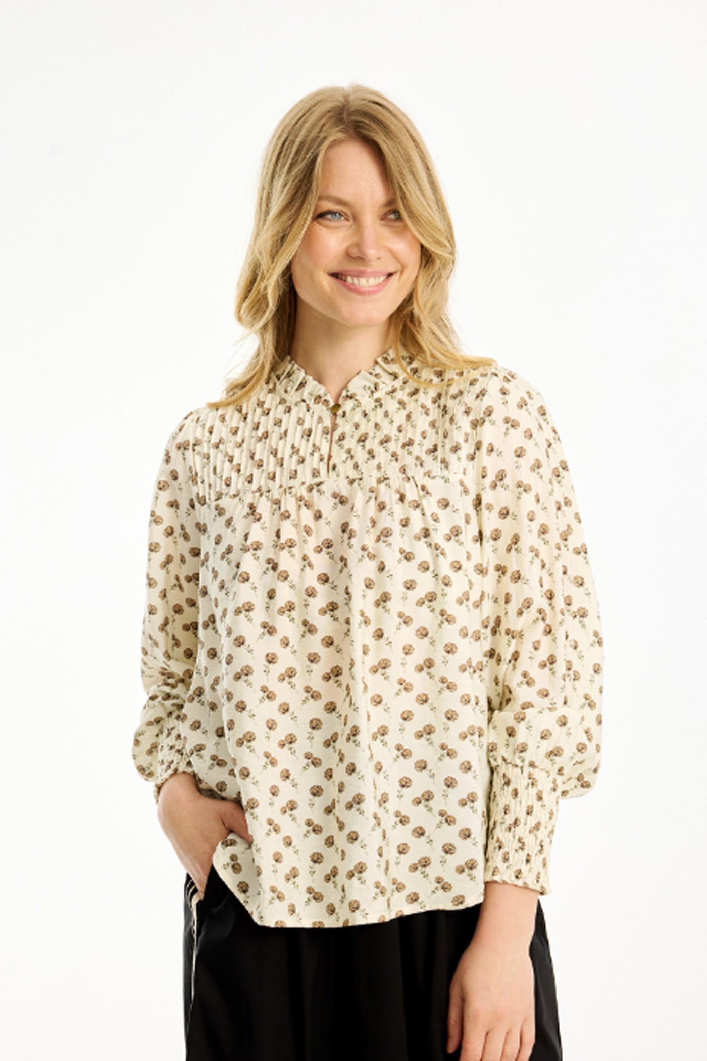Demi blouse Creme - 16753
