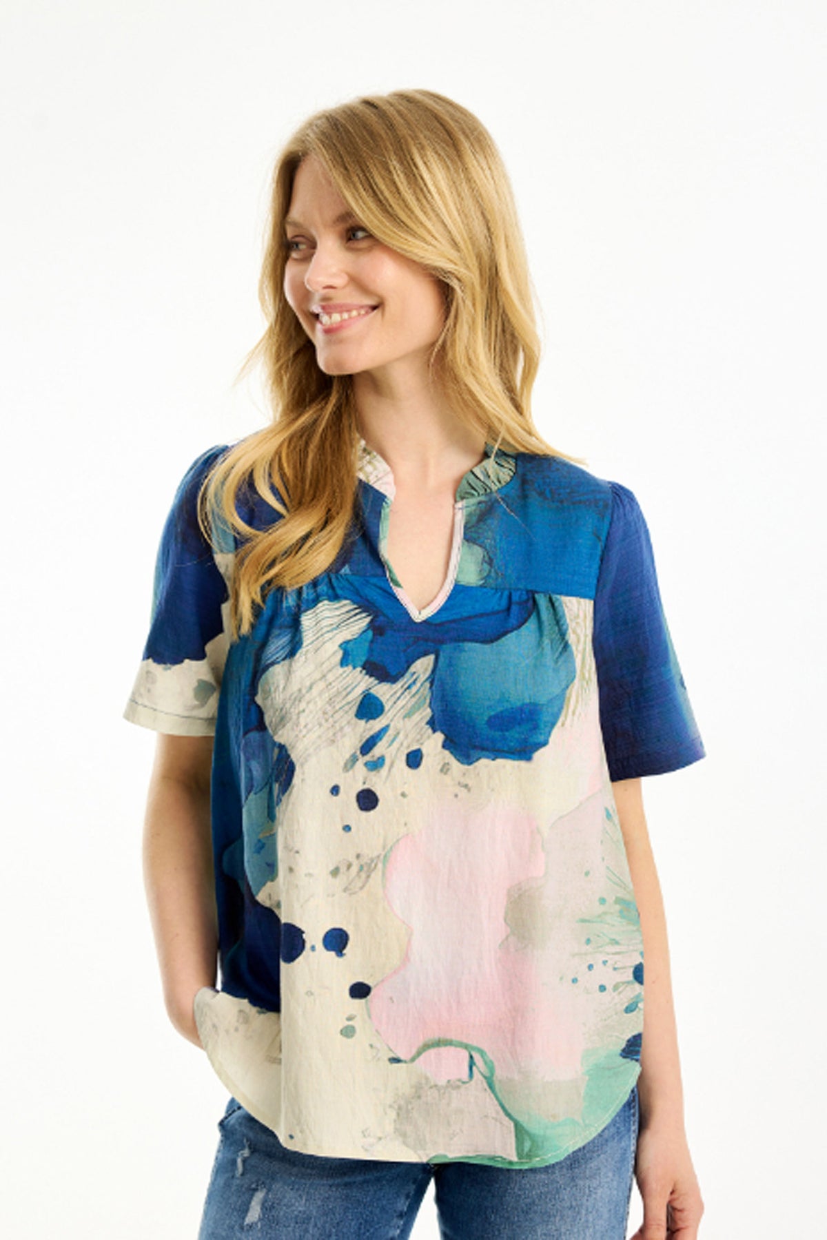 Gubbi blouse Blue - 16764
