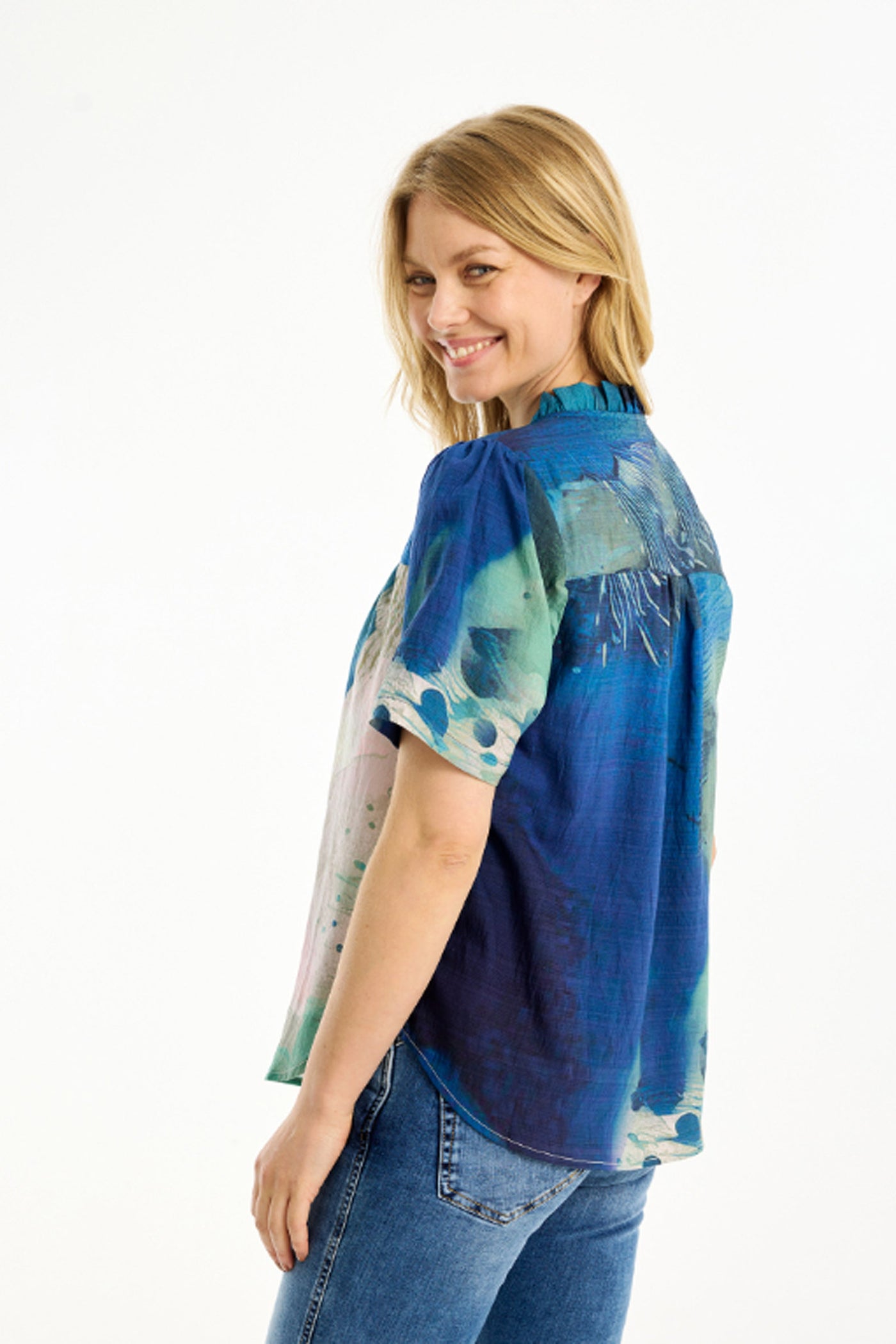 Gubbi blouse Blue - 16764