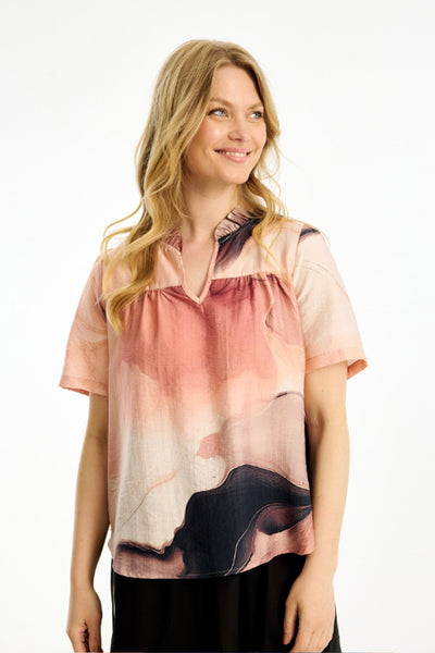 Frederika blouse Rose - 16766 Thumbnail