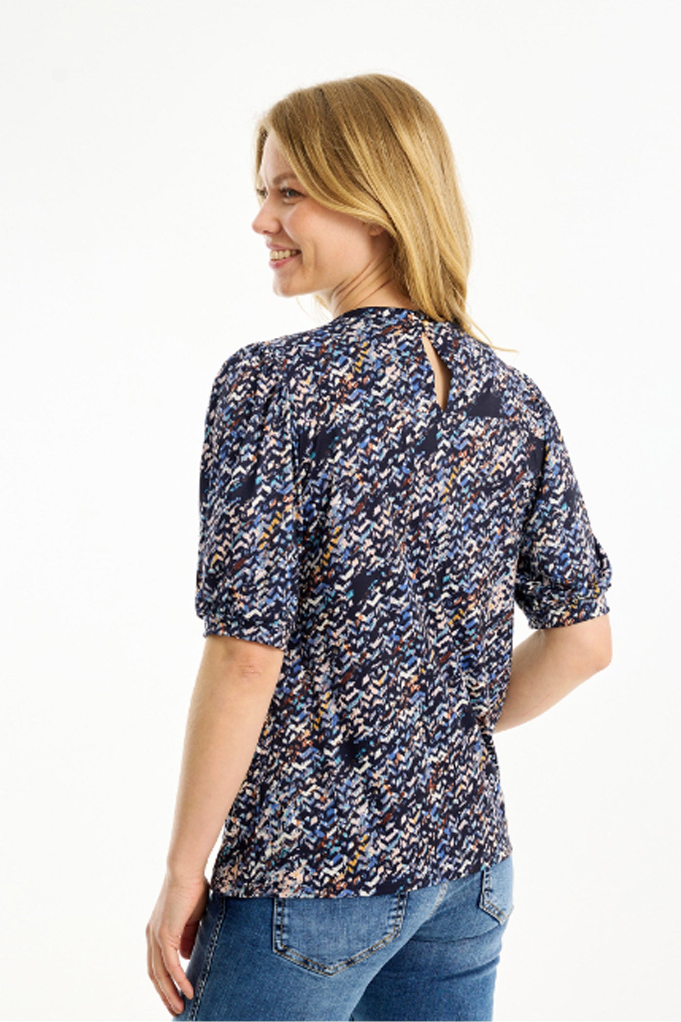 Grazia blouse 1/2 sleeves Blue - 16773
