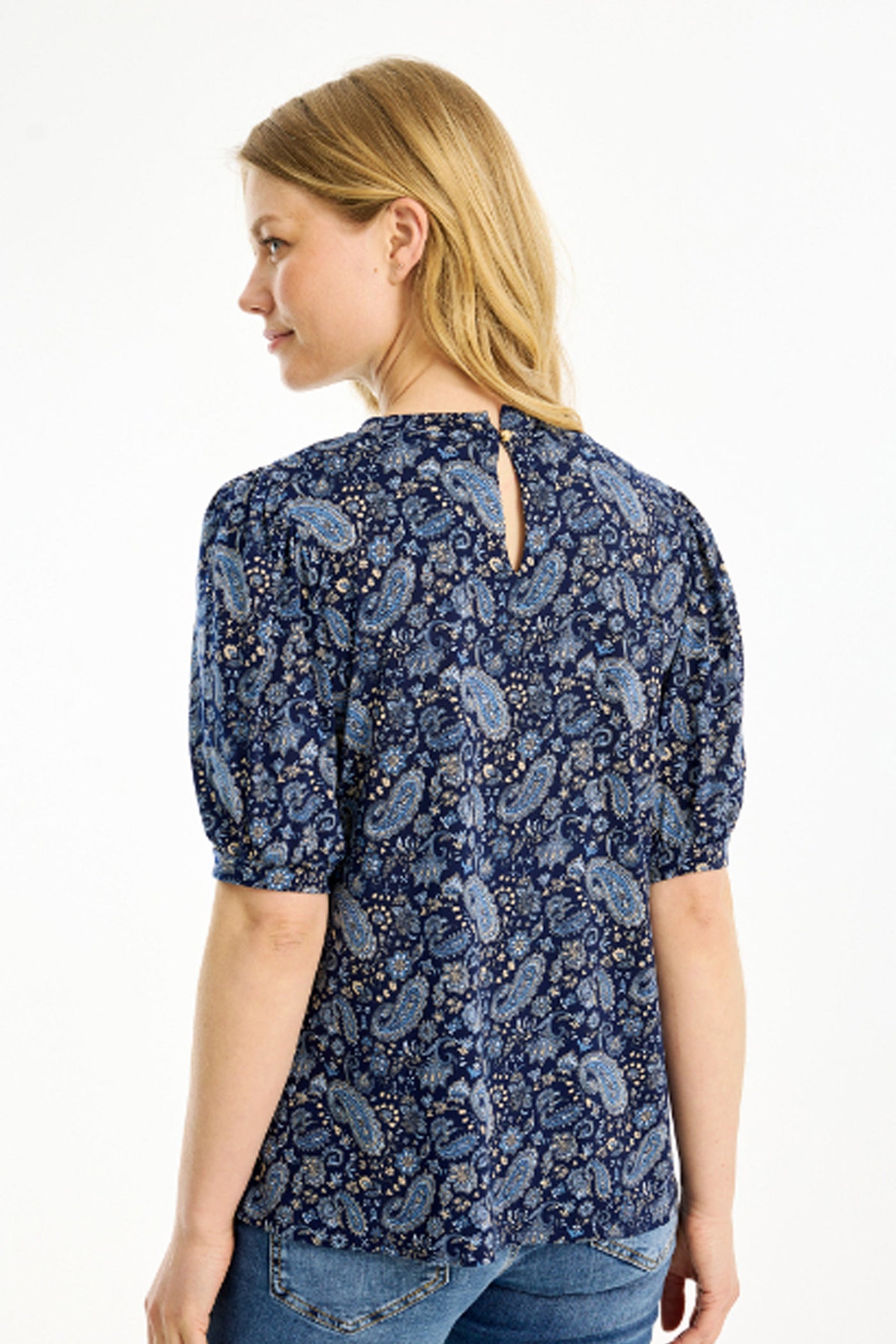 Grazia blouse 1/2 sleeves Blue - 16779