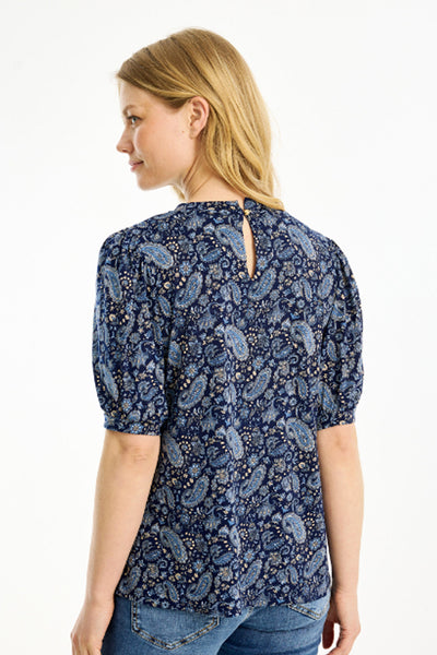 Grazia blouse 1/2 sleeves Blue - 16779 Thumbnail