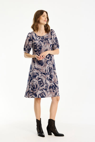 Lucette dress 1/2 sleeves DUSTY ROSE - 16788 Thumbnail