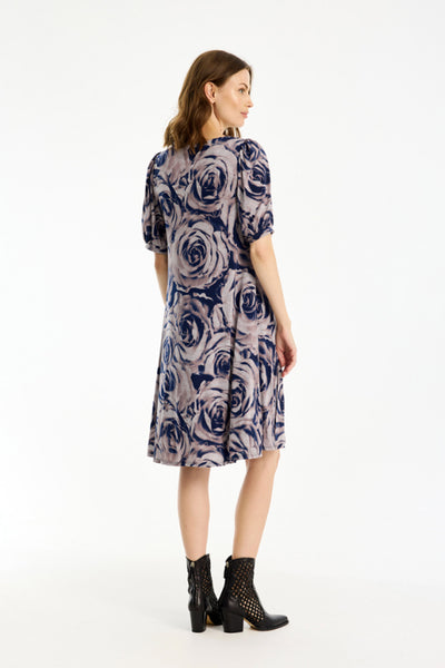 Lucette dress 1/2 sleeves DUSTY ROSE - 16788 Thumbnail