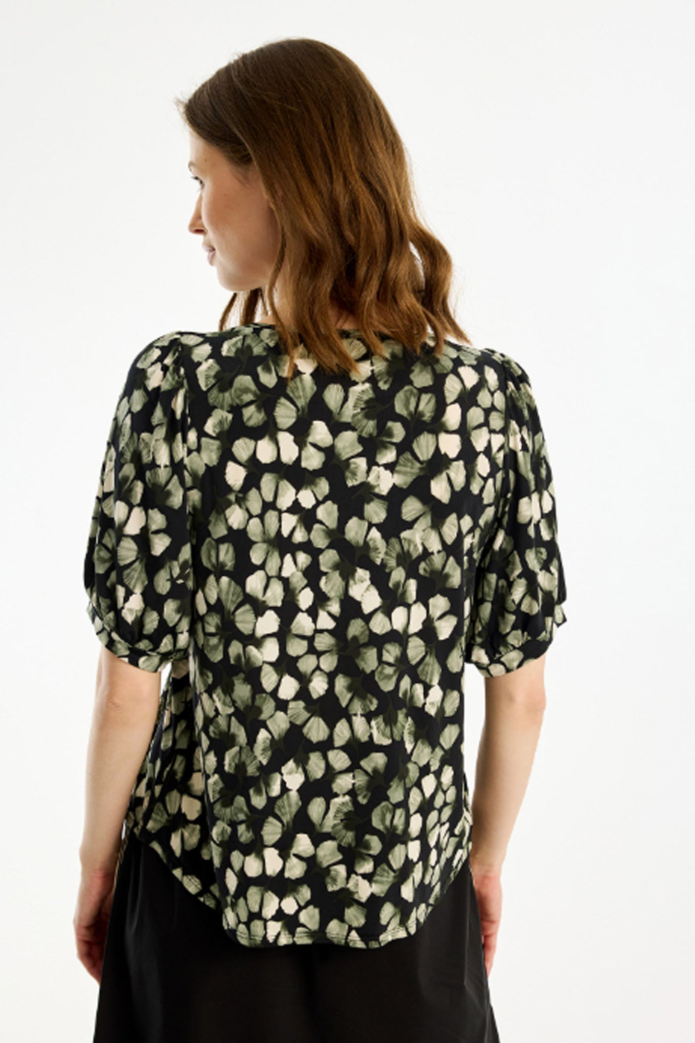 Lucette blouse 1/2 sleeves Green - 16789