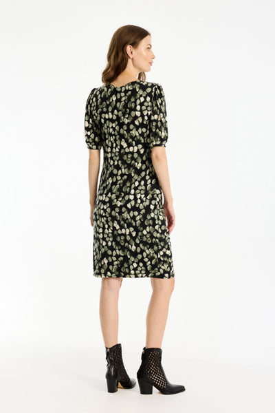 Rosy dress 1/2 sleeves Green - 16791 Thumbnail