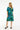 Lucette dress 1/2 sleeves Multi green - 16793