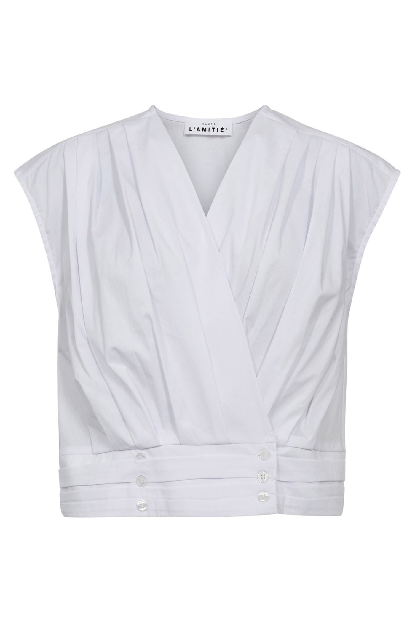 Puffy Pleat Top White - HL10185