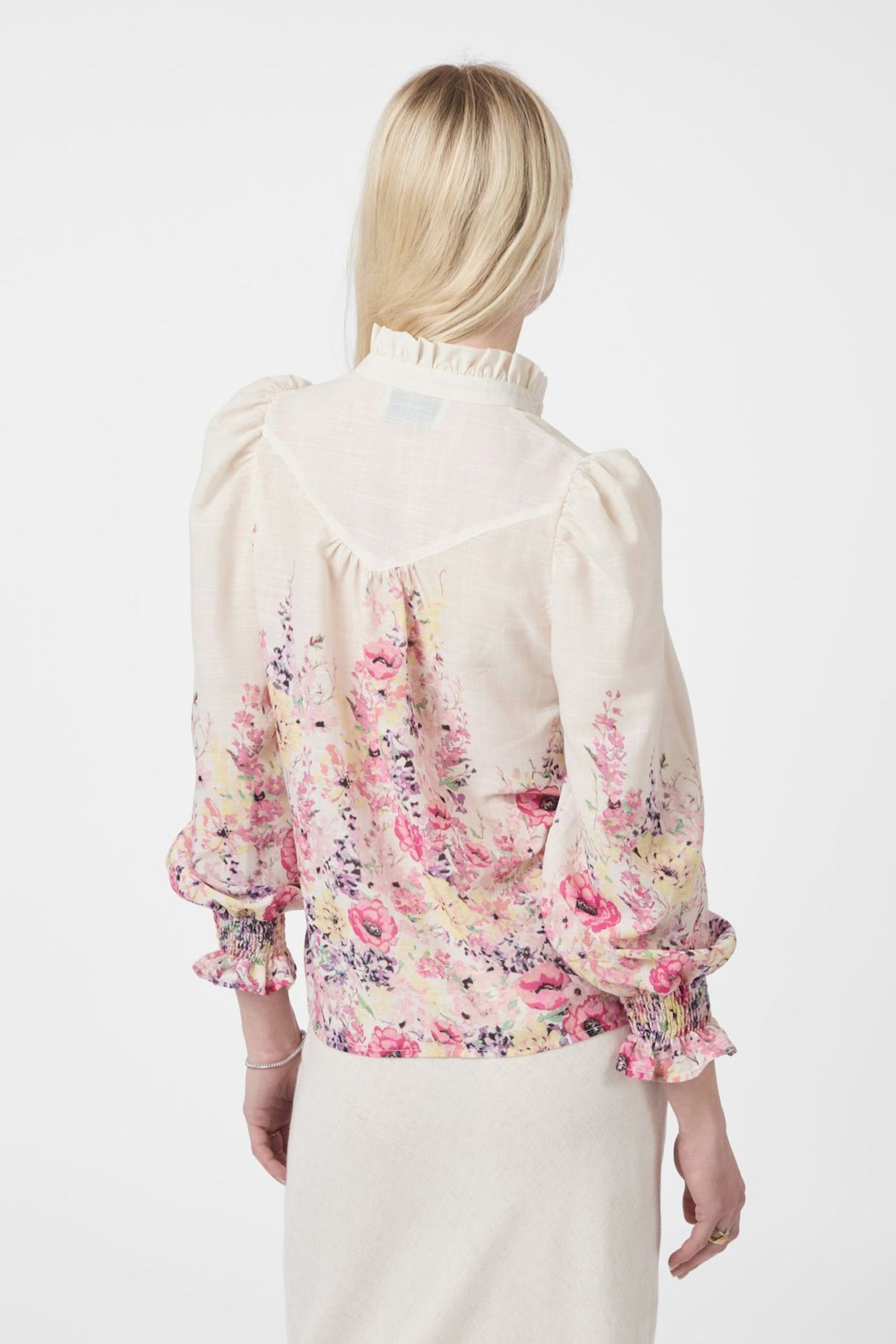 CALLOMA FLOWER PRINT IVORY - 166266