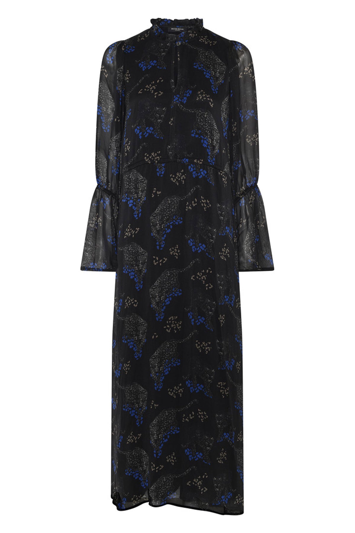 ChionoBBLissa dress Black Blue leopard print - BBW4618