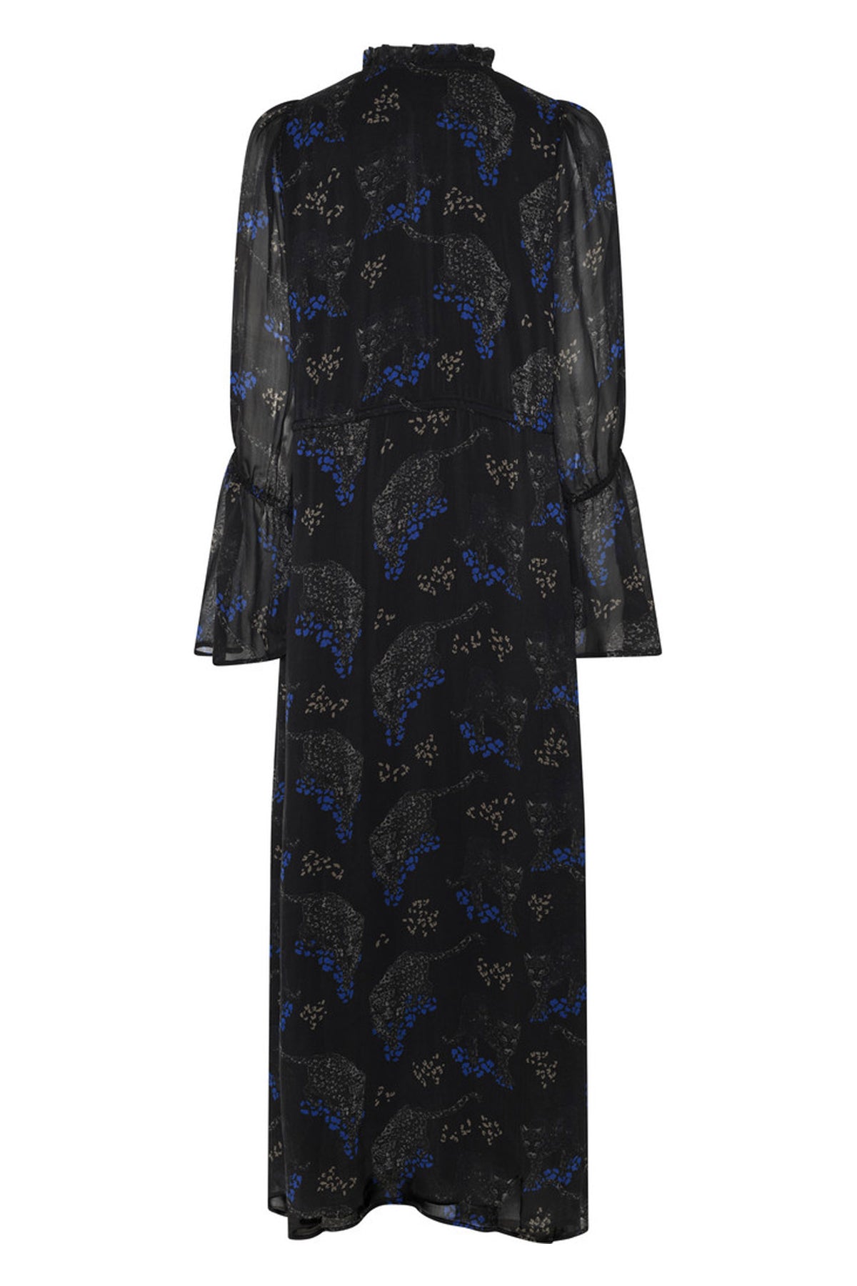 ChionoBBLissa dress Black Blue leopard print - BBW4618