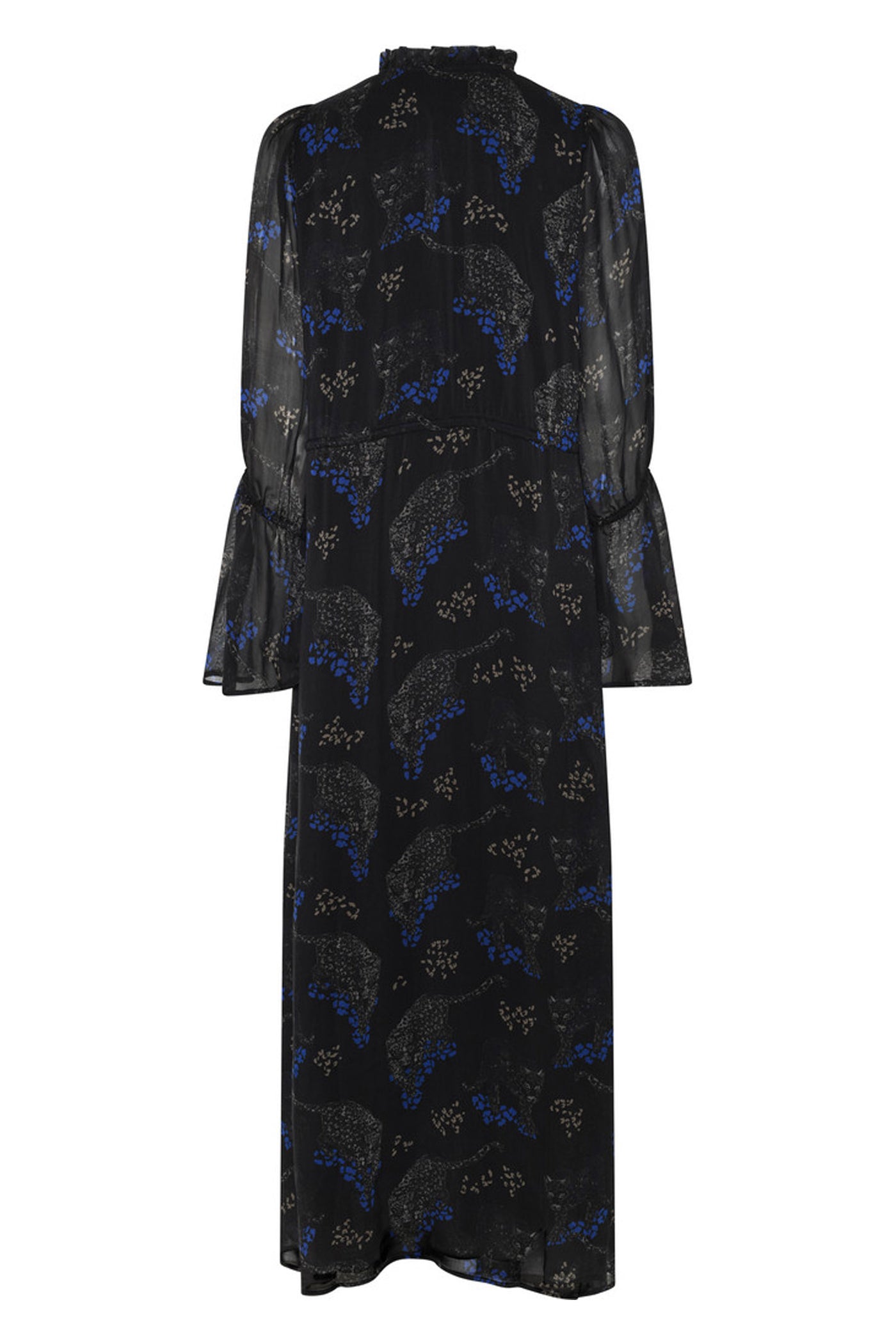 ChionoBBLissa dress Black Blue leopard print - BBW4618