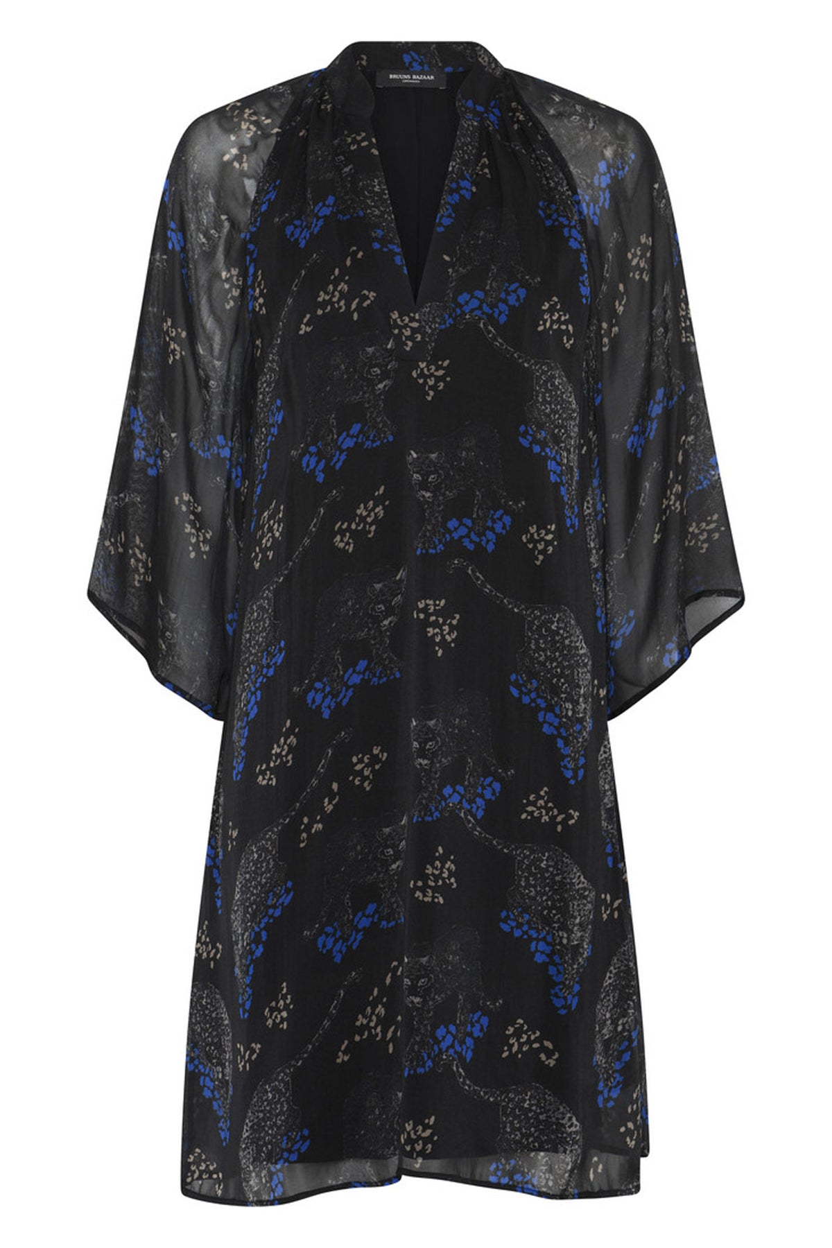 ChionoBBWendisa dress Black Blue leopard print - BBW4619