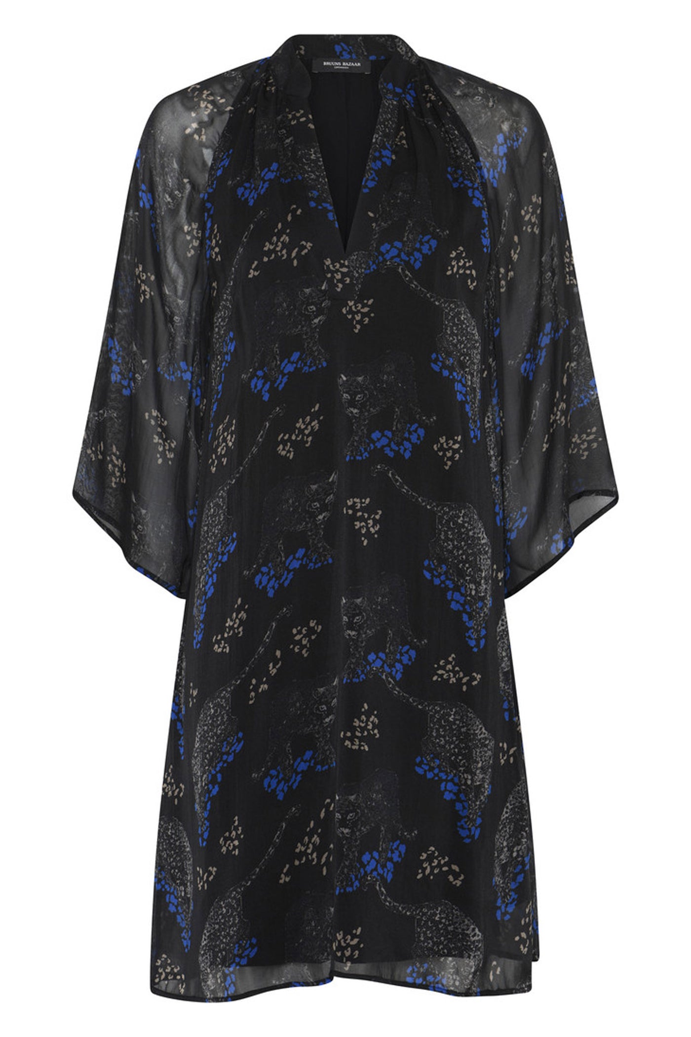 ChionoBBWendisa dress Black Blue leopard print - BBW4619