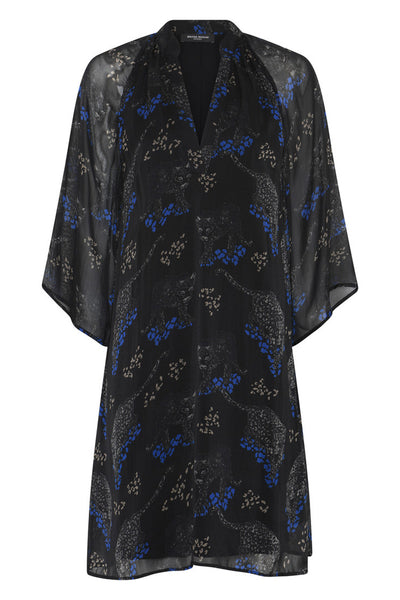 ChionoBBWendisa dress Black Blue leopard print - BBW4619 Thumbnail