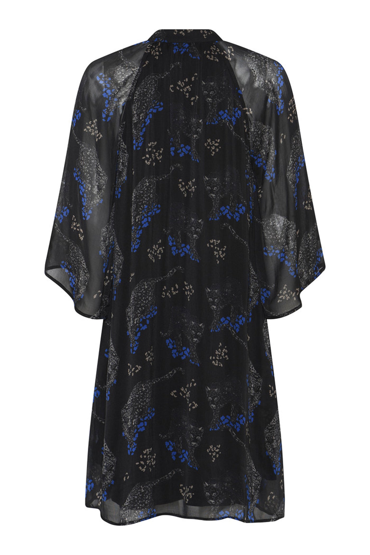 ChionoBBWendisa dress Black Blue leopard print - BBW4619