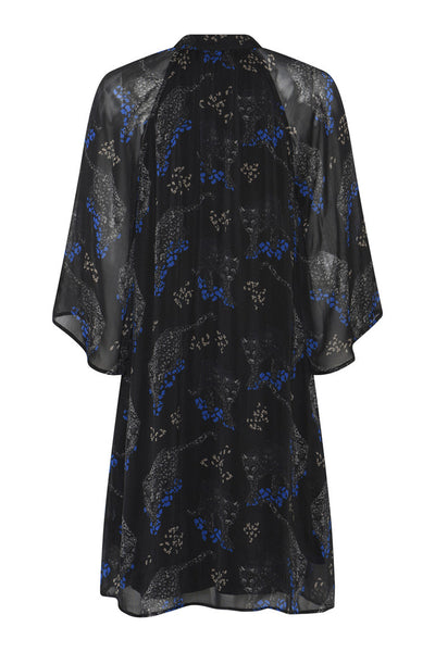 ChionoBBWendisa dress Black Blue leopard print - BBW4619 Thumbnail