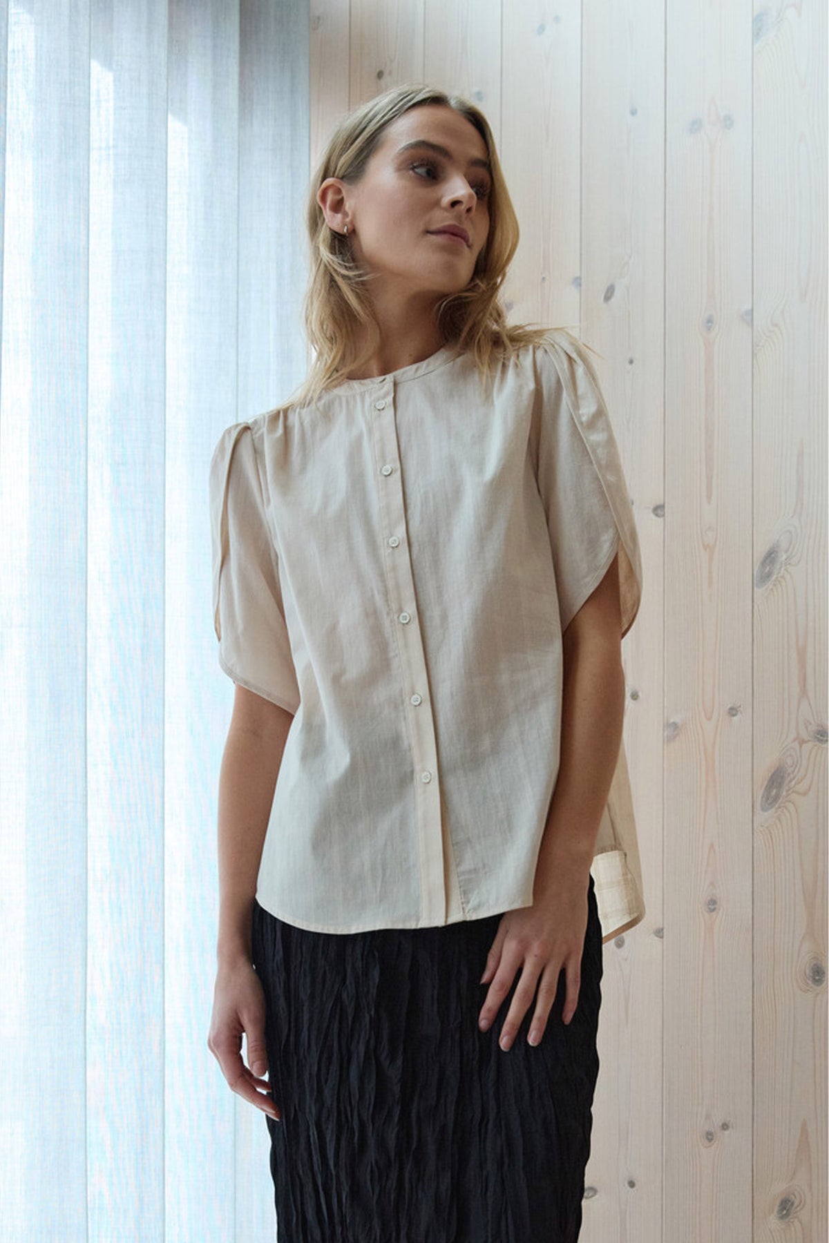 450HMTulin shirt 170 Off White - HM1162
