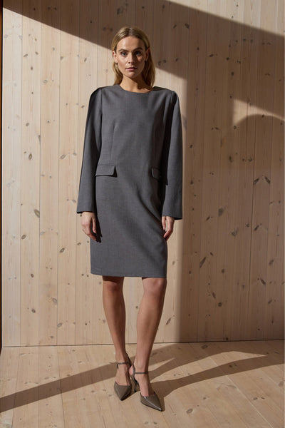 300HMVeti Herringbone dress 726 Muted Clay - HM1214 Thumbnail