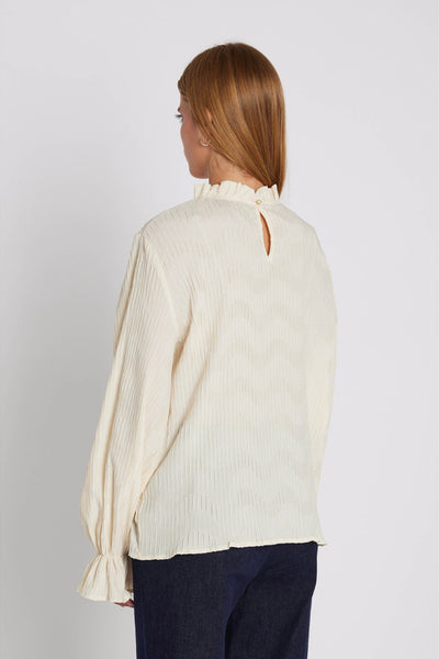 7605RDFYelena blouse 02 Off white - RDF435 Thumbnail