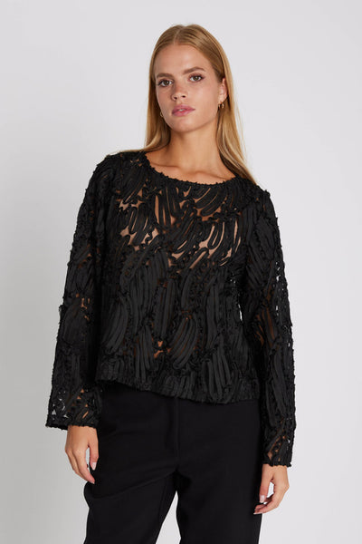 7563RDFCora blouse 20 Black - RDF452 Thumbnail