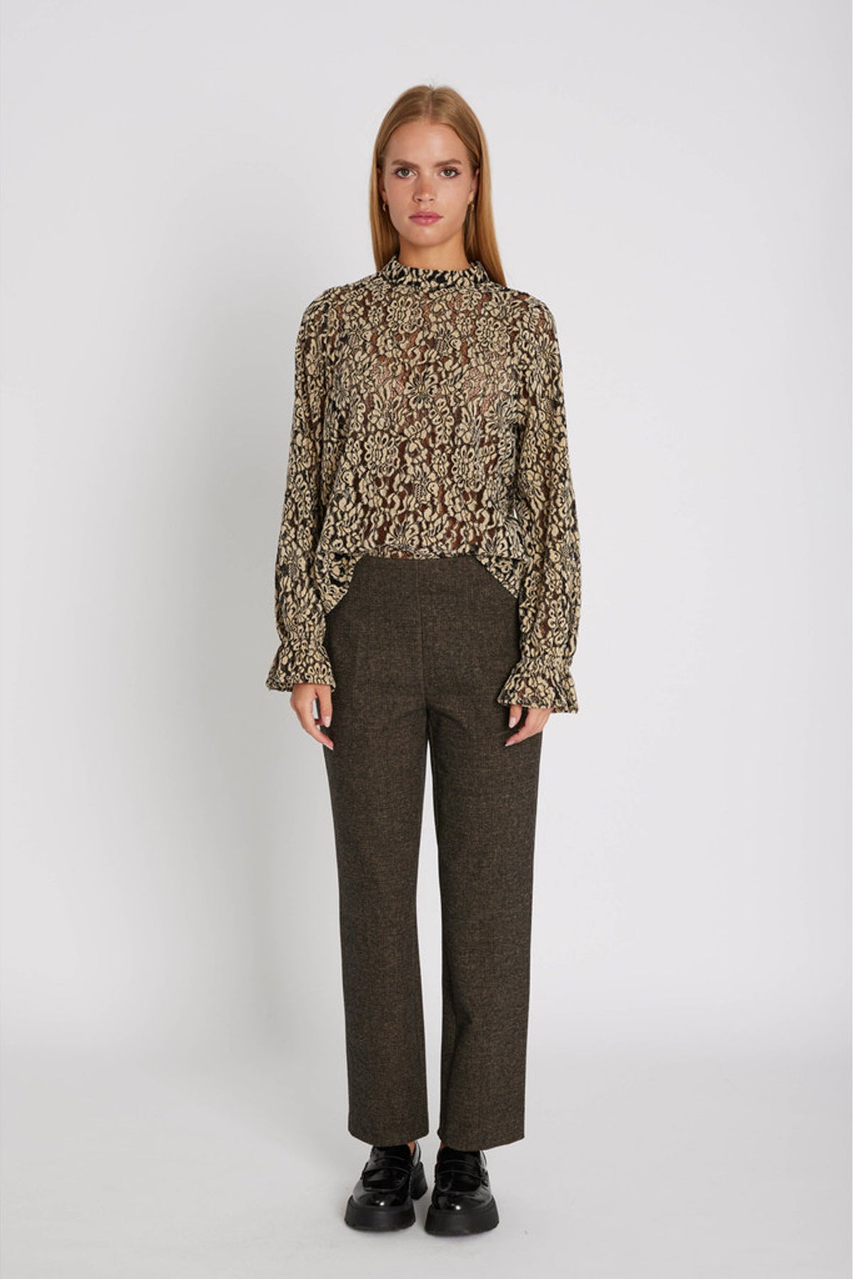 7559RDFOlana regular pants 197 Brown sugar - RDF465