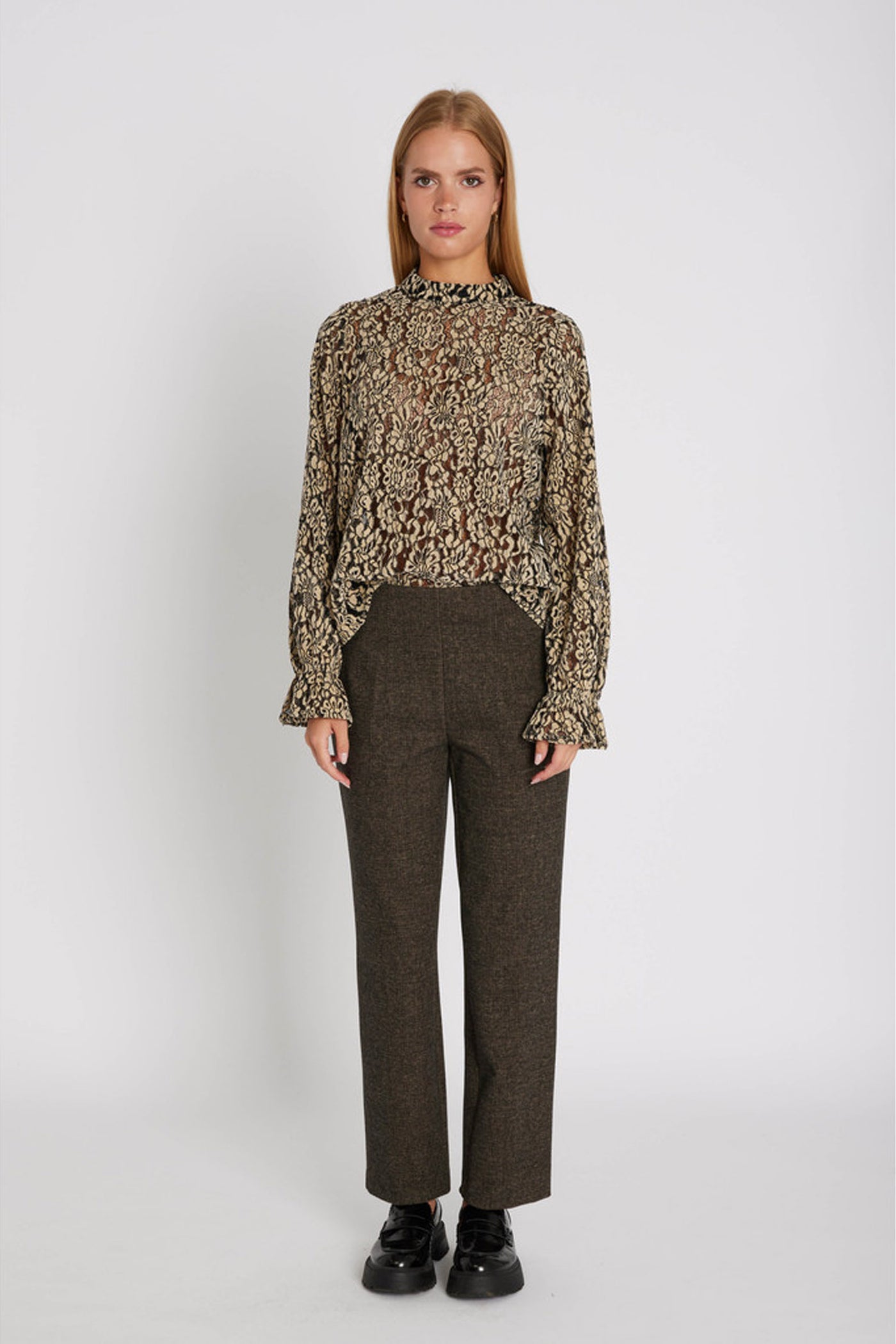 7559RDFOlana regular pants 197 Brown sugar - RDF465