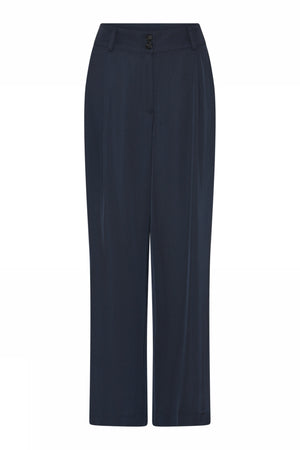 Maddeline, high waist wide leg 4978-Midtnight - 58018/6738