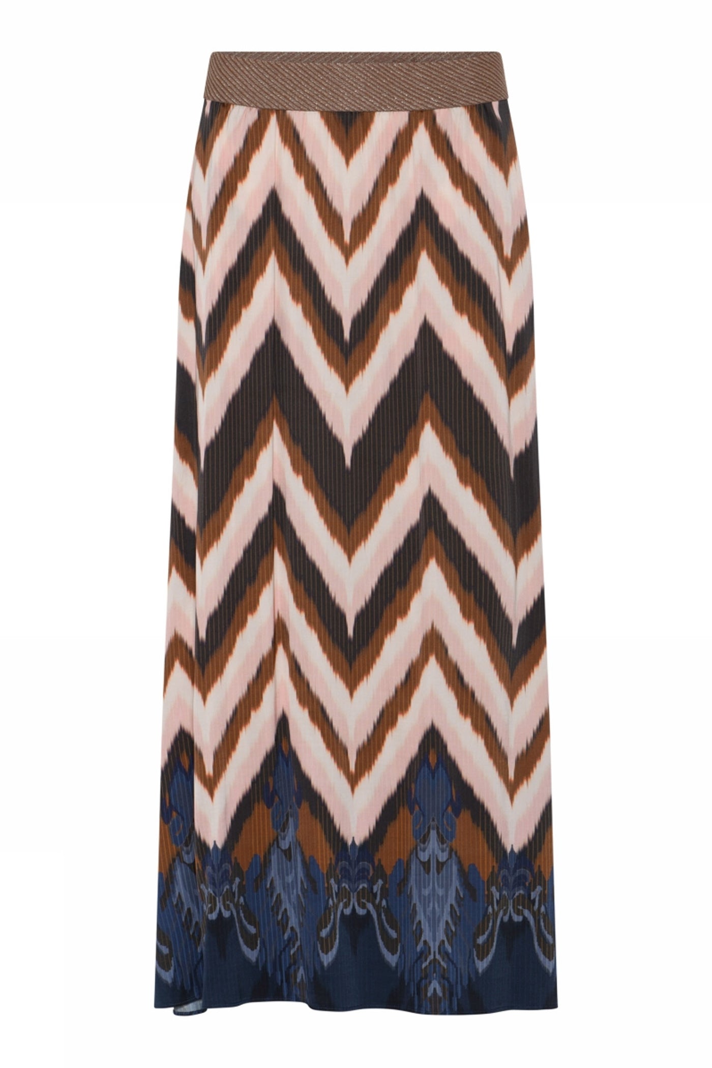 Lisa, long skirt 84797-Navy/Rose - 58550/7580