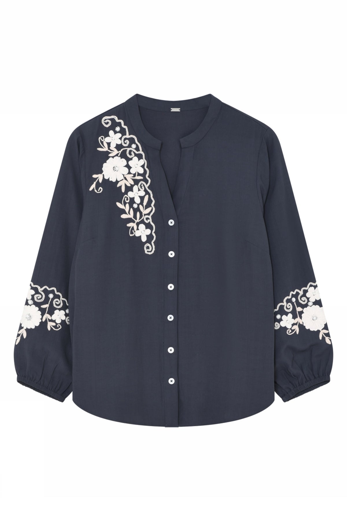 Carmen, embroidery shirt 4978-Midtnight - 58622/7436