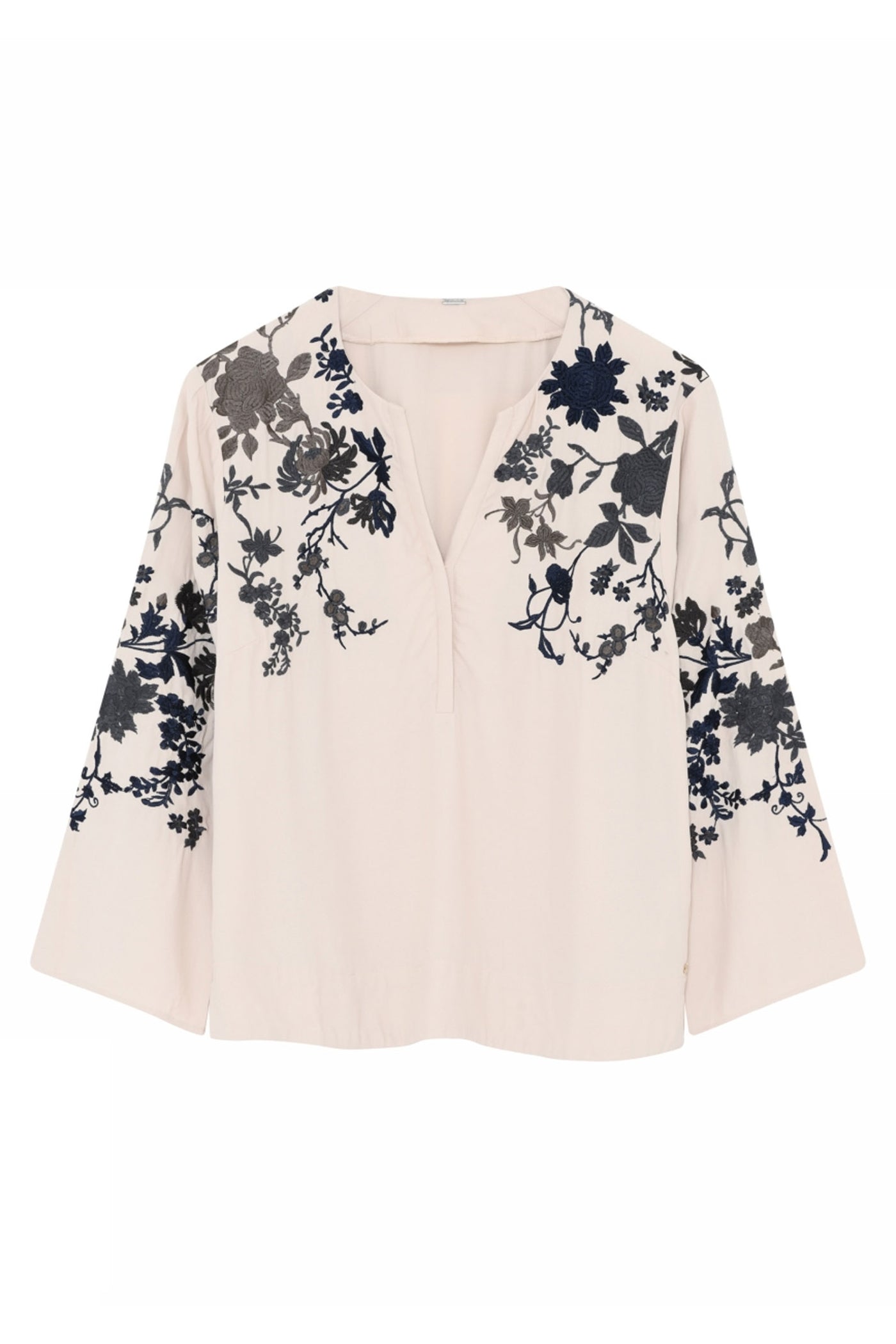 Naja, embroidery blouse 2020-Almond - 58637/7436
