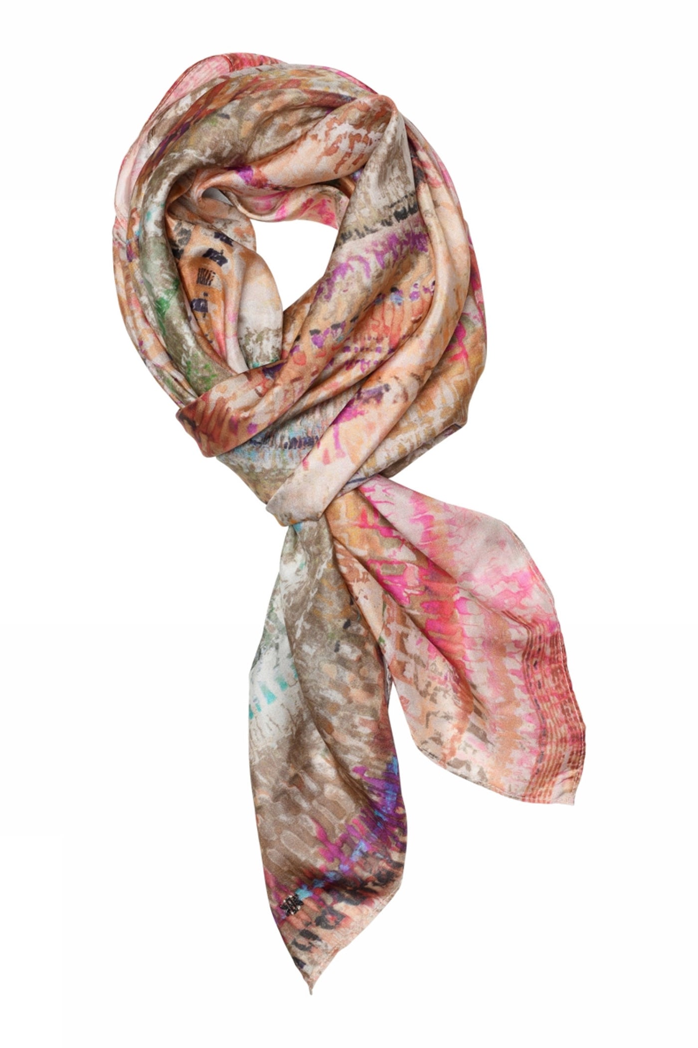 Allis, printed silk scarf 85259-Multi Col - 58802/4039