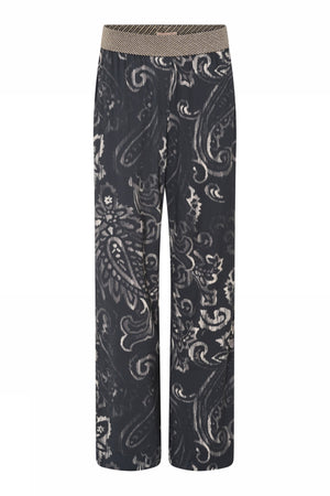 Bay, wide leg pants 81982-Grey/Beige - 58012/7580