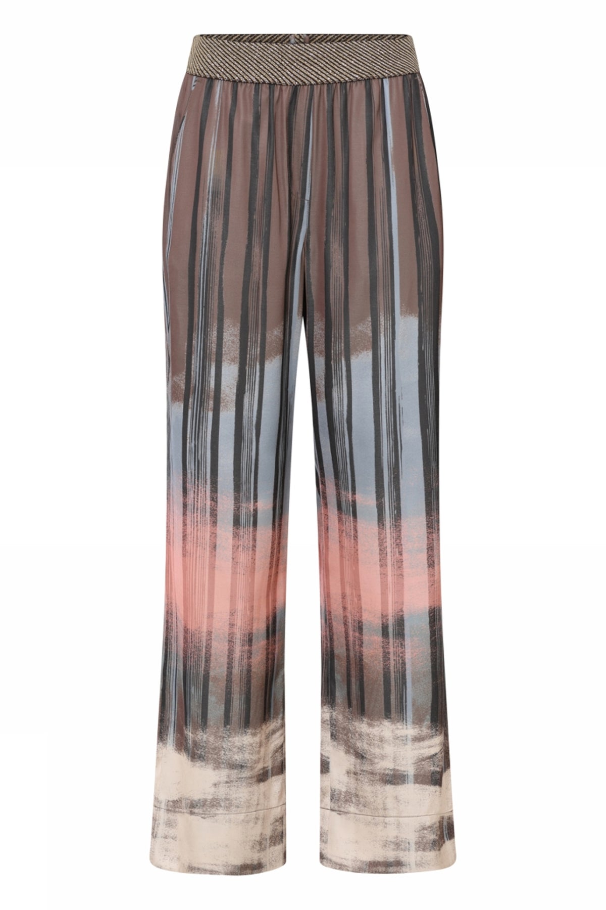 Bay, wide leg pants 82611-Rust/Ivory - 58012/7580