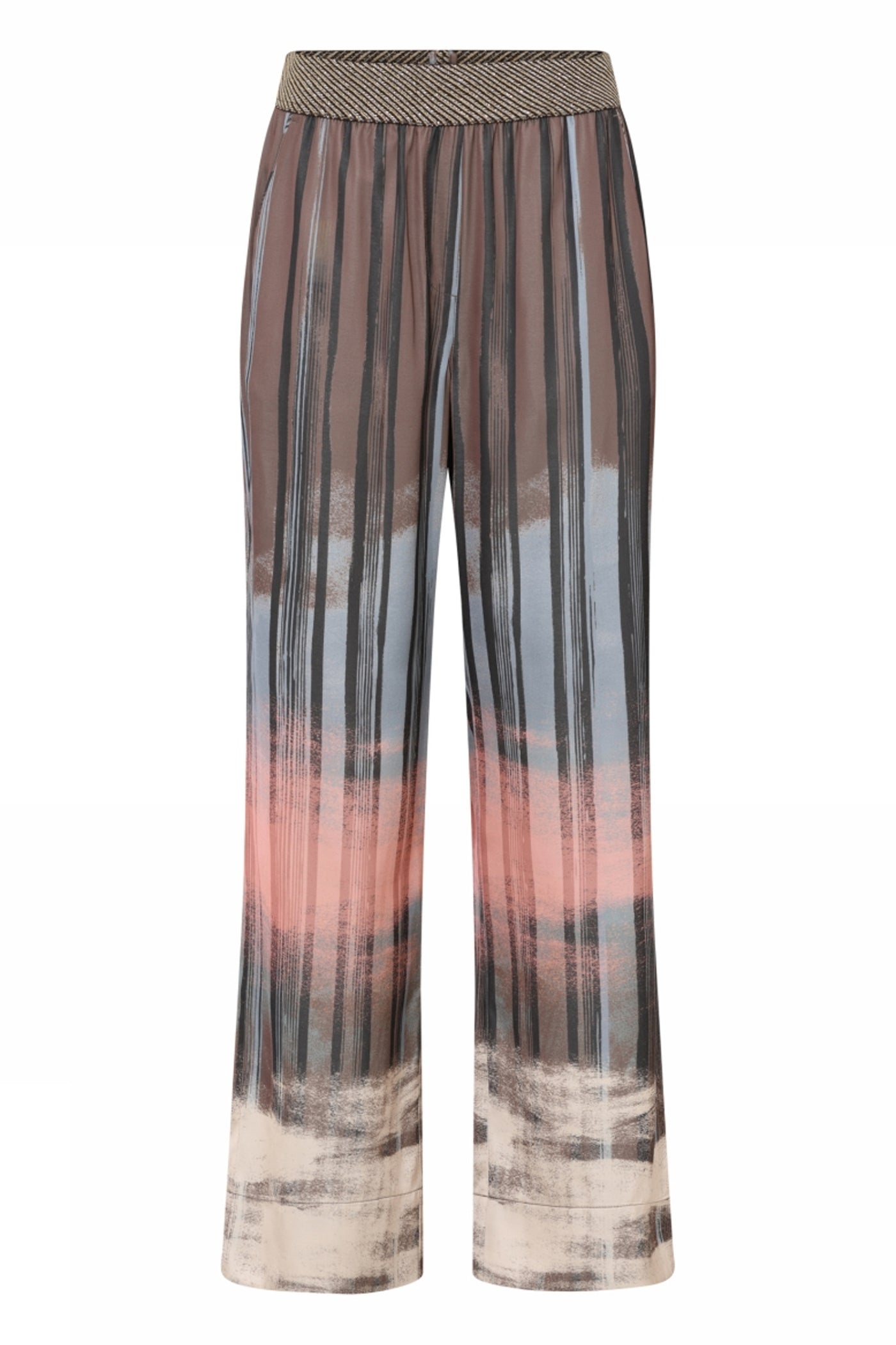 Bay, wide leg pants 82611-Rust/Ivory - 58012/7580