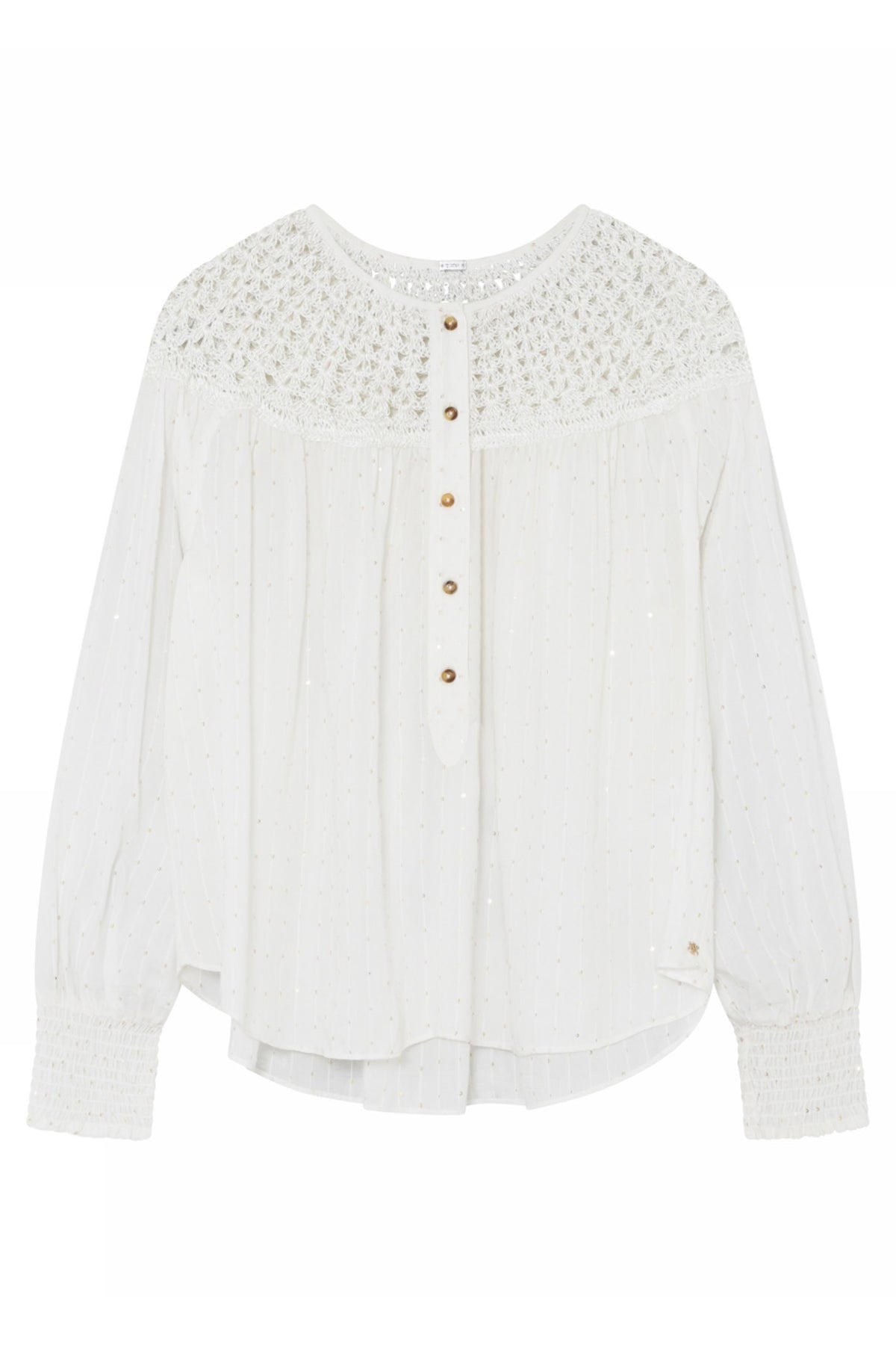Kamelia, crochet blouse 1004-Cl White - 58617/7586