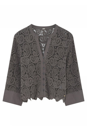 Vivian, lace shirt 2728-Mole - 58629/8038