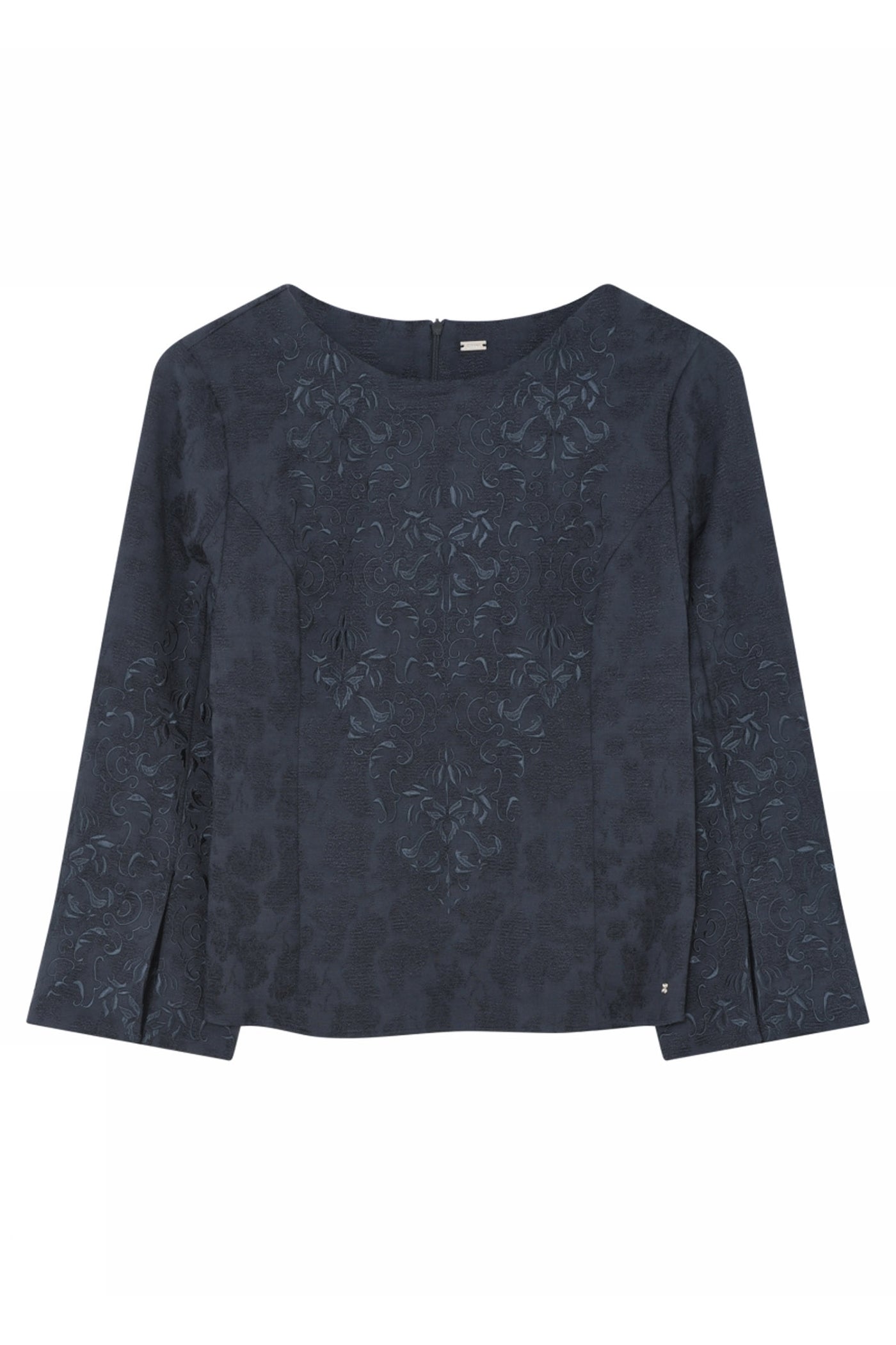 Sally, embroidery blouse 4978-Midtnight - 58650/7584