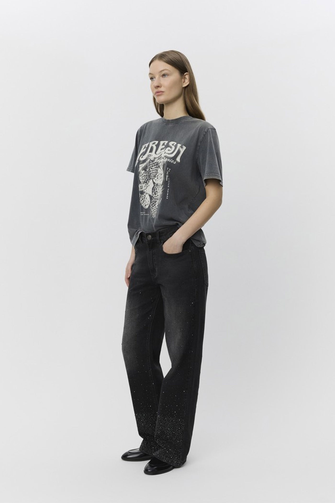 PARISSW JEANS 1015 Washed black - S253172