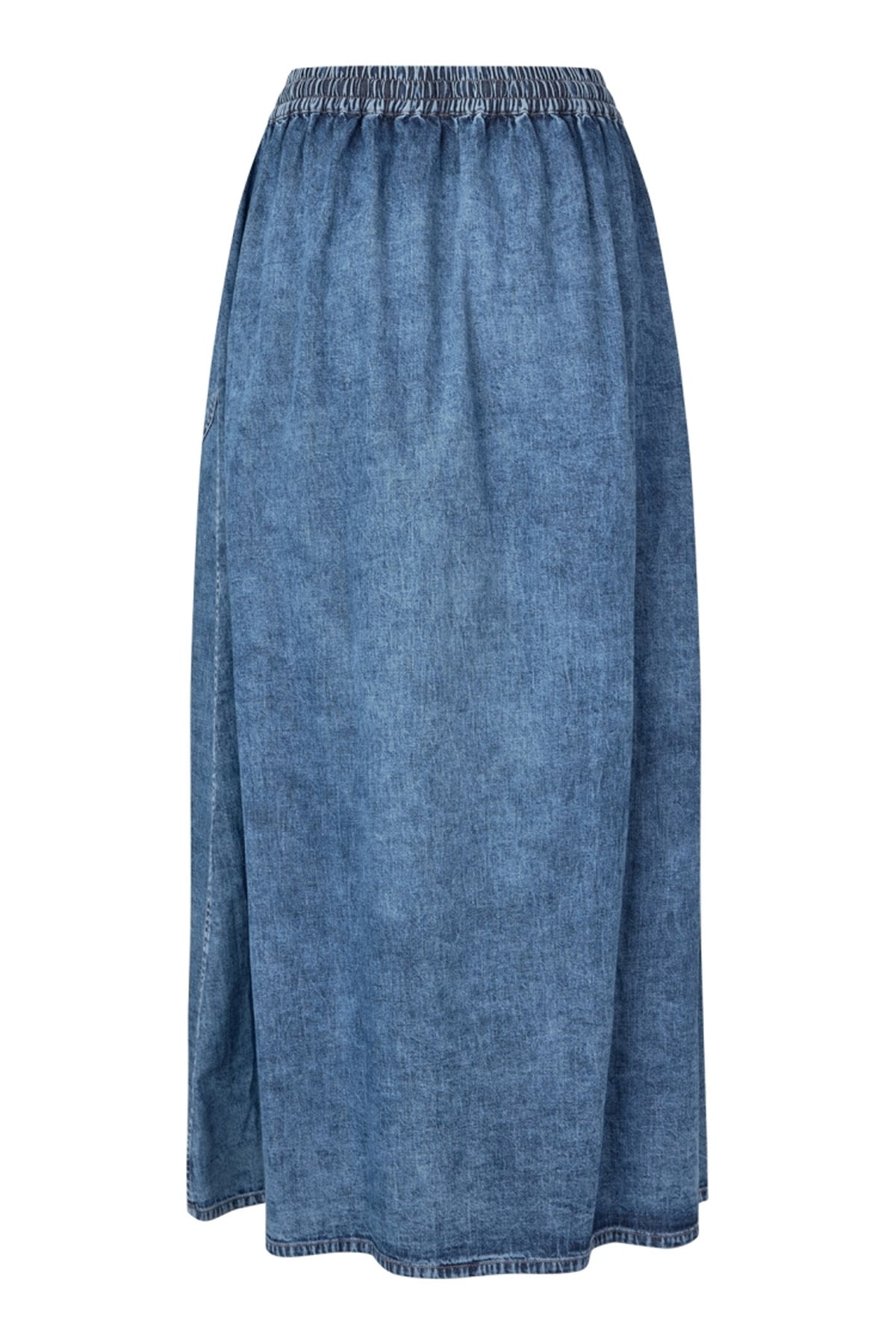 AkaneLL Maxi Skirt 100 Washed Denim - 25420-2002
