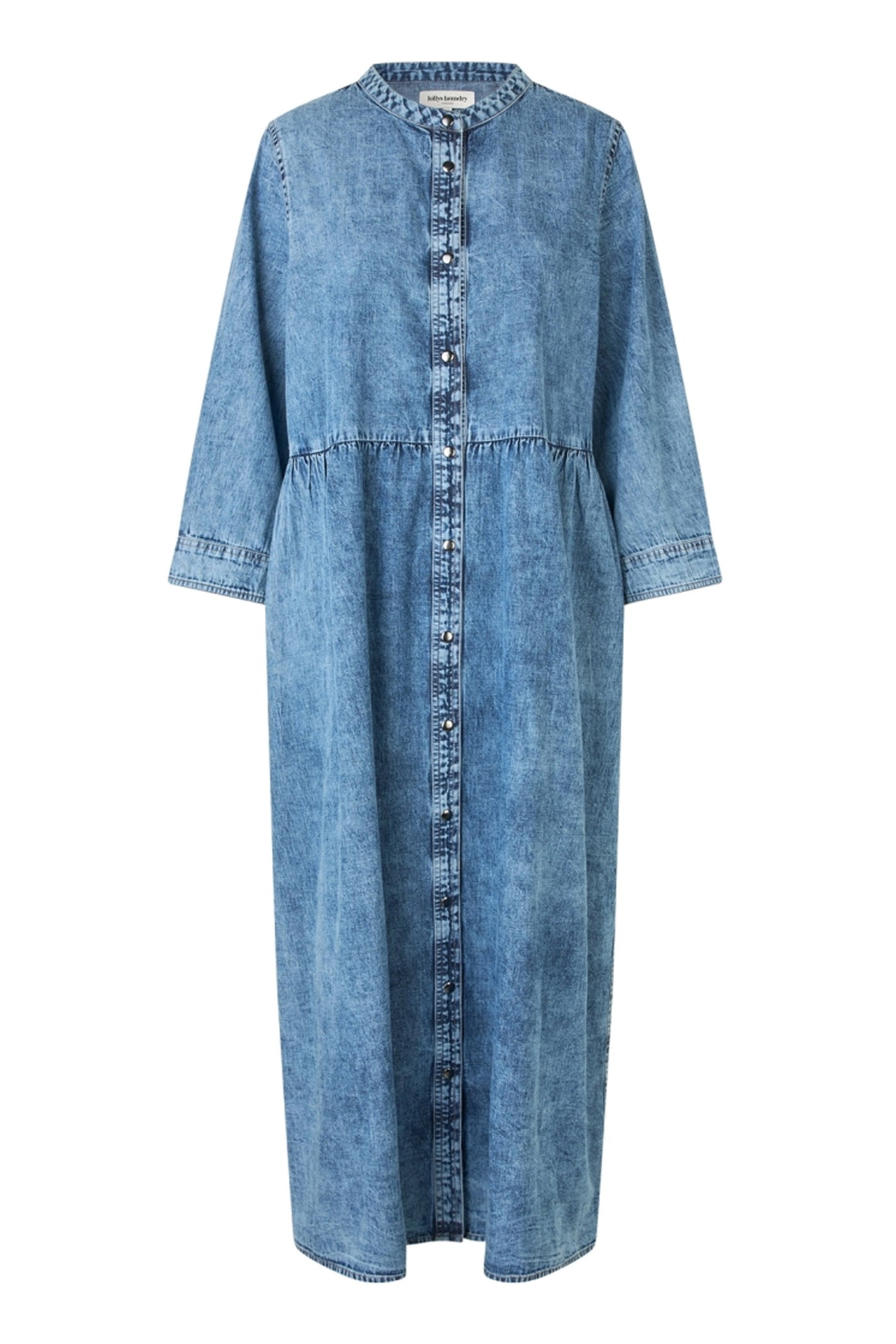 AliyaLL Maxi Dress LS 100 Washed Denim - 25420-3003