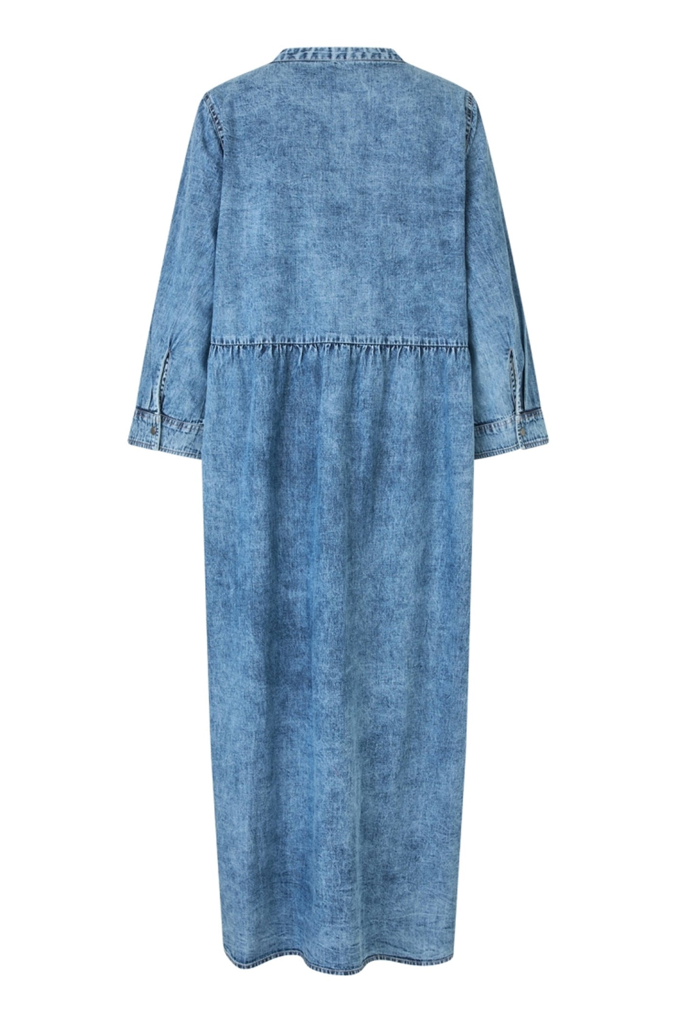 AliyaLL Maxi Dress LS 100 Washed Denim - 25420-3003
