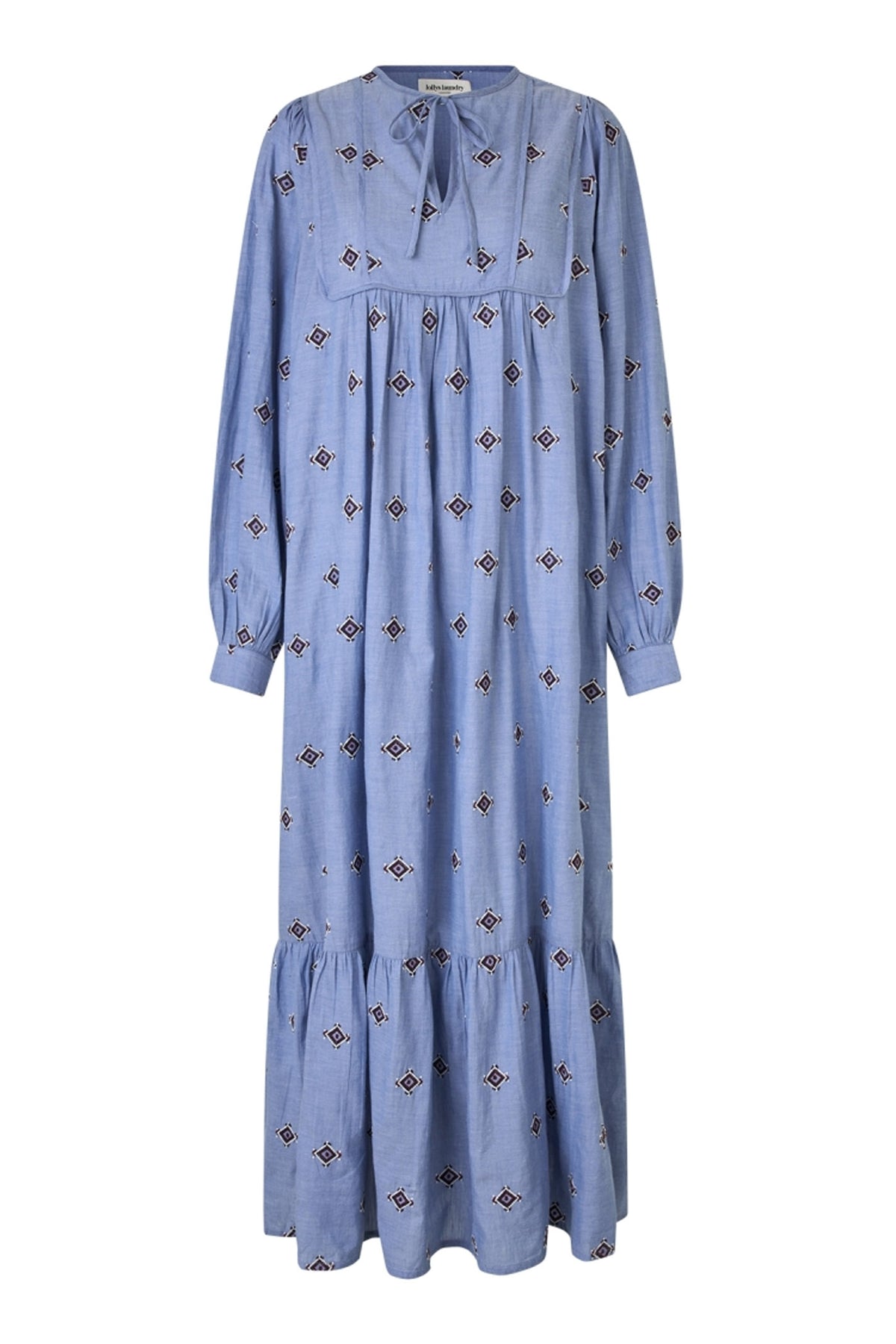 LatourLL Maxi Dress LS 22 Light Blue - 25435-3007