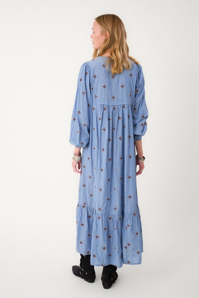 LatourLL Maxi Dress LS 22 Light Blue - 25435-3007 Thumbnail