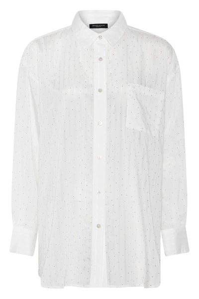 CalceoBBLowisa shirt White cream stripe - BBW4603 Thumbnail