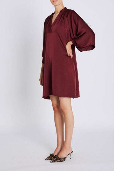 BeckiaBBWendisa dress Burgundy - BBW4613 Thumbnail